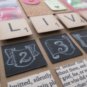 Trends: Chalkboards and Scrabble Tiles