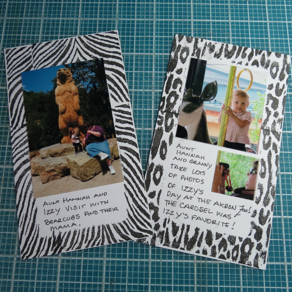 add photos and journaling as you chose.