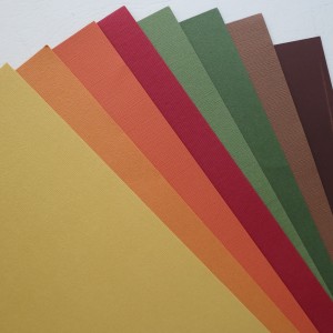 cardstock in gradient colors.