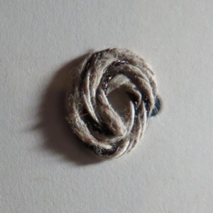 A Dickens Christmas: A 3/8" glue dot to wrap the end of the twine and secure in place by covering the glue dot.