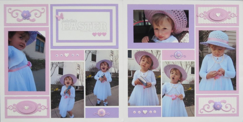 Embellishing Your Scrapbook Pages: Easter Layout  