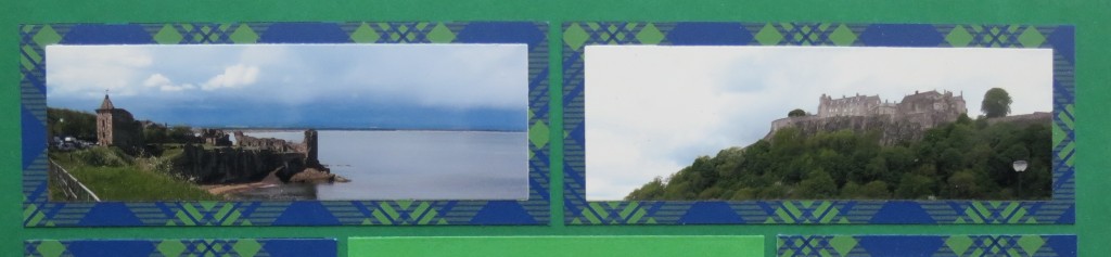 Scrapping with Ease: Two photos trimmed to fit 2x5 block size using Dies Set D