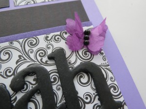 Creating Illusion mulberry and pearl butterfly