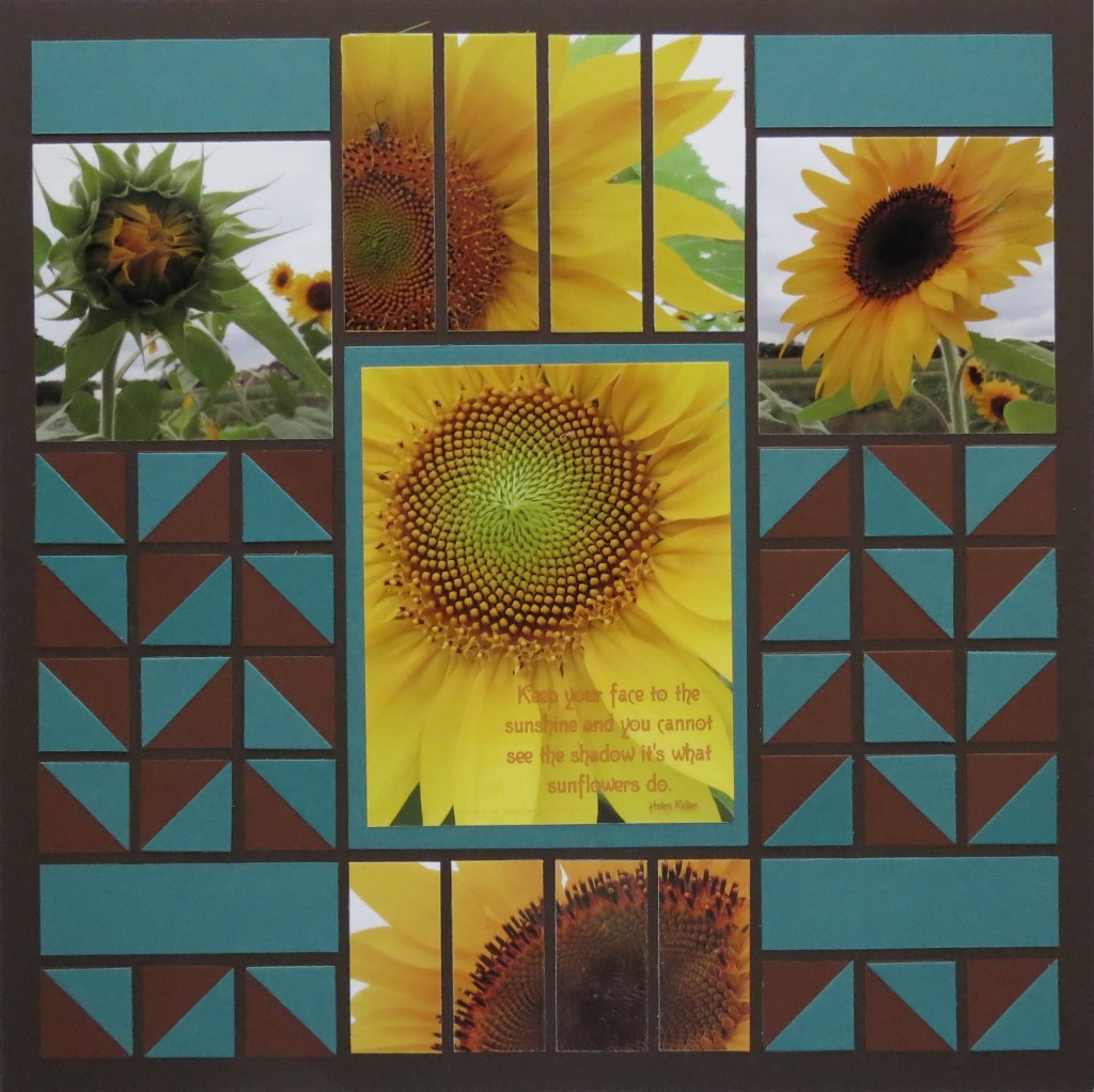 Sunflower and Mosaic Strips page two Pattern #238
