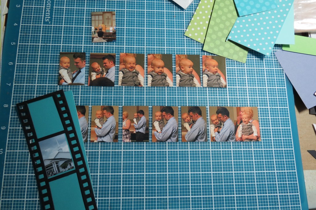 Mosaic Moments Filmstrip Die cutting to size