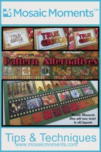 Pattern Alternatives utilizing the New Mosaic Moments Dies to freshen up your fall pages