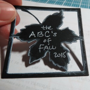Fall Alphabet Scrapping by the Letters Cornerstone Leaf Die