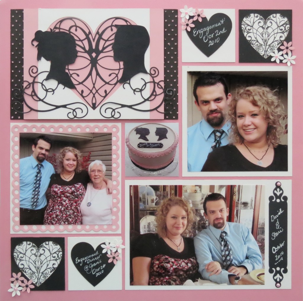 MM Finishing Touches Embellishments Die Cuts, chalkboards, punches flowers, stamped images Heart Tiles.
