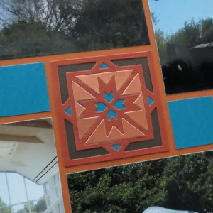 MM Highway Signs & Southwest Dies Cocoa Brown, teal, burnished copper and paprika palette 