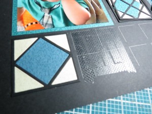 MM Graphic Shapes Dies Framed! Tip to attach inlaid design with ease.