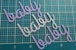 MM-TYS Welcome Baby Title block detail creating Stacked "Baby" element.
