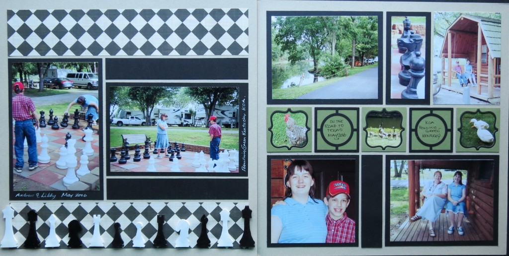 MM Circle and Scallop Frames Dies Put a Frame Around it paired up with Chess Club as an optional two page layout 