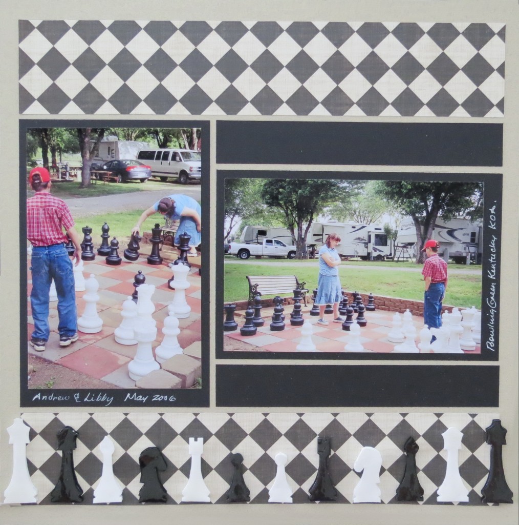 MM Scrapbooking Vacation Memories #280 Chess Club. Bowling Green, Kentucky KOA