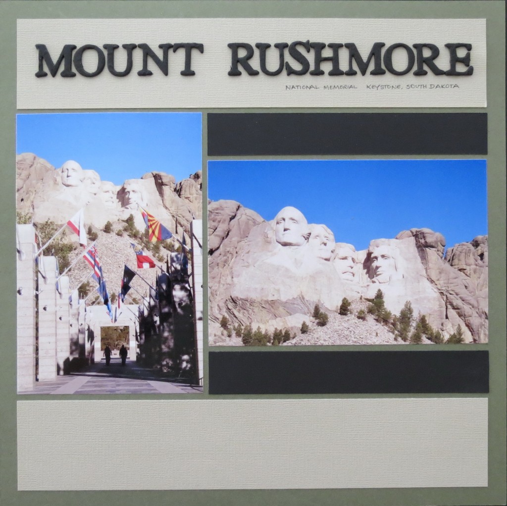 MM Scrapbooking Vacation Memories #280 Mount Rushmore 
