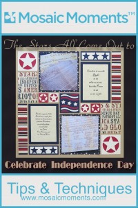 MM Stars Dies Sets to complete great Patriotic scrapbook pages