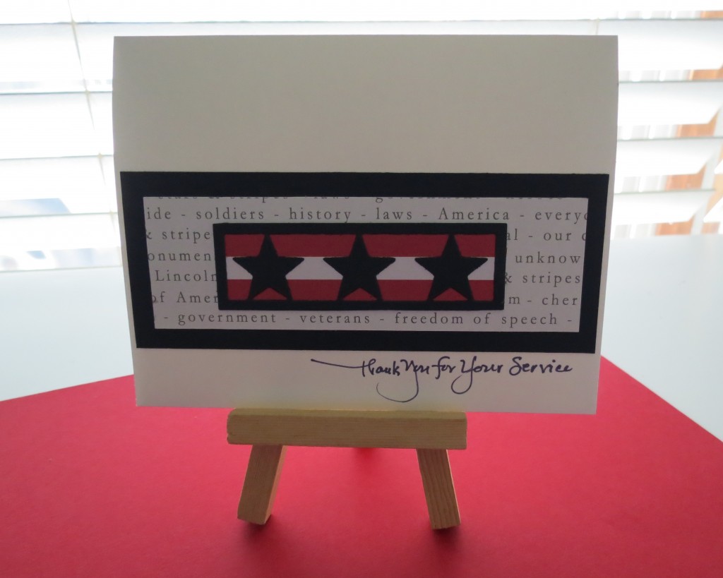 MM TYS Stars & Stripes The Card Remembering those who have served and sending thanks 