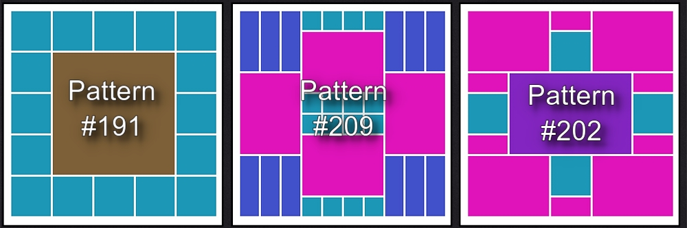 MM Patterns #191, 209, 202