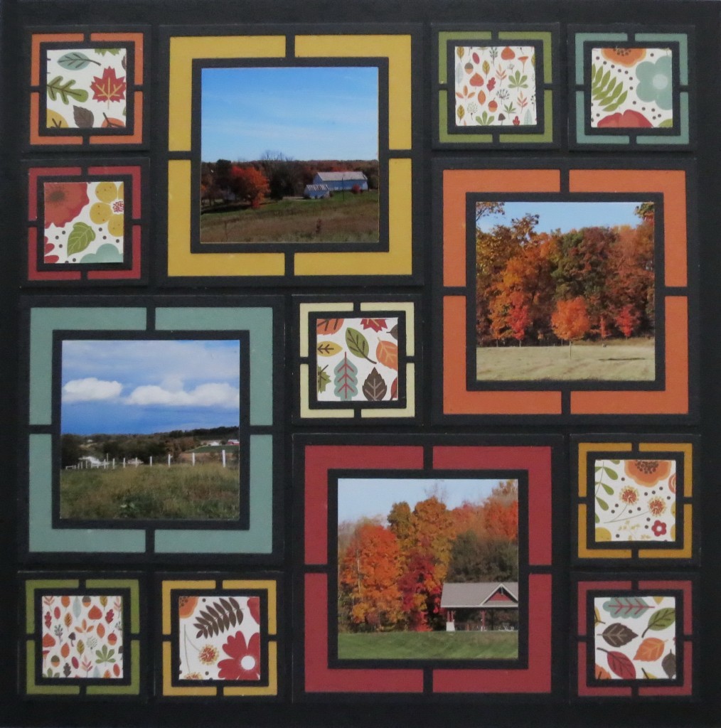 MM Frame It! Fall Layout ideas featuring Large Graphic Frame Die