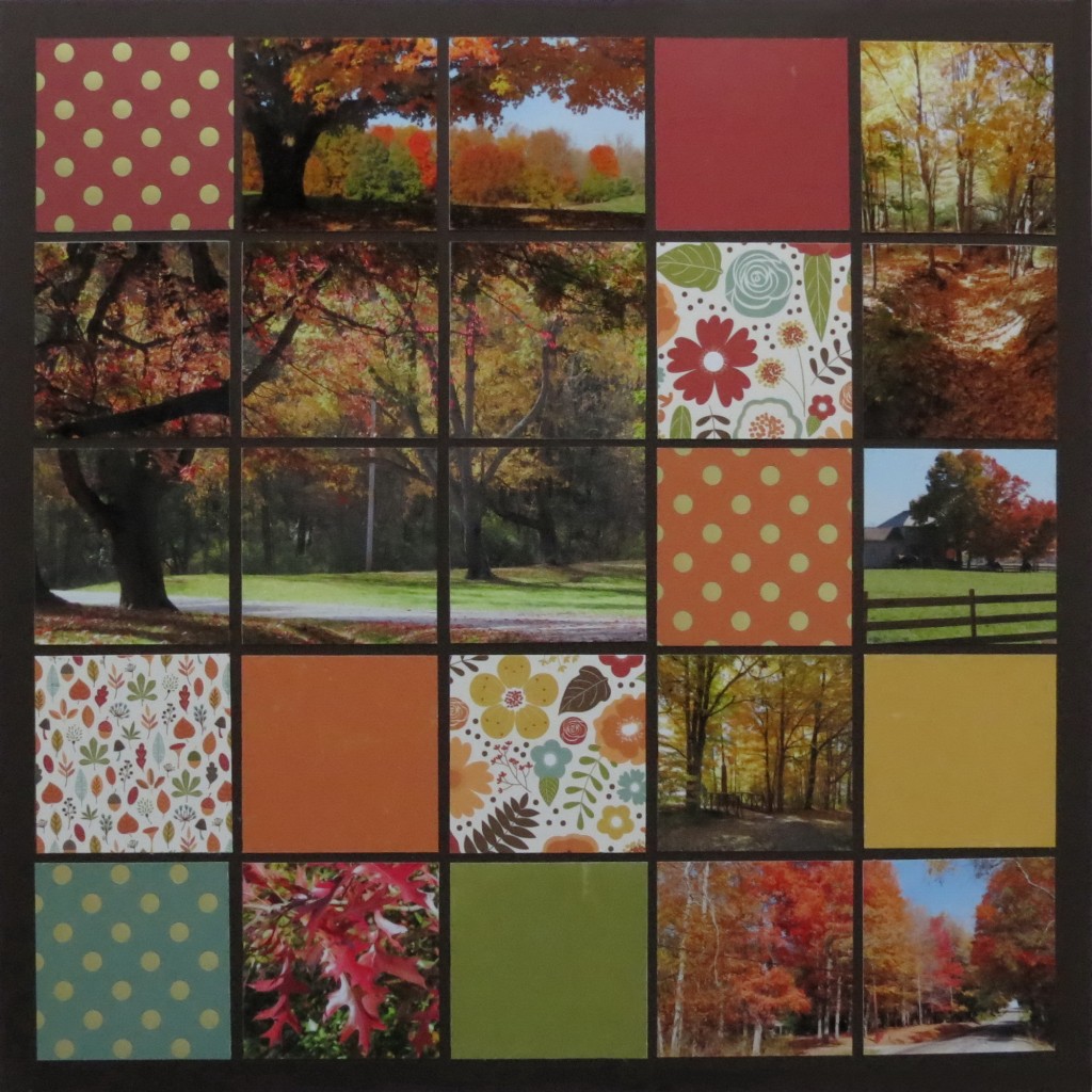 MM 3-in-1 Pattern #101 Memories Fall Scrapbook Ideas Large Mosaic Style