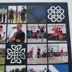 Mosaic Moments Diamond Ring Die Tartan paper tile Highland Dancers Competition photos