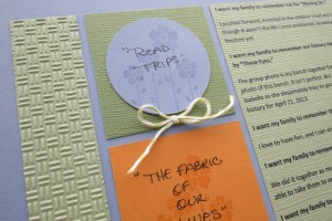 Stamped images, twine accents, textured cardstock
