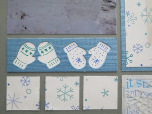 MM Scrapping Winter Mittens Border Die Set details with Zig Markers
