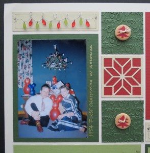 MM TYS Christmas Traditions embellishments, embossed tiles and Carpenter's Star cornerstone tile.