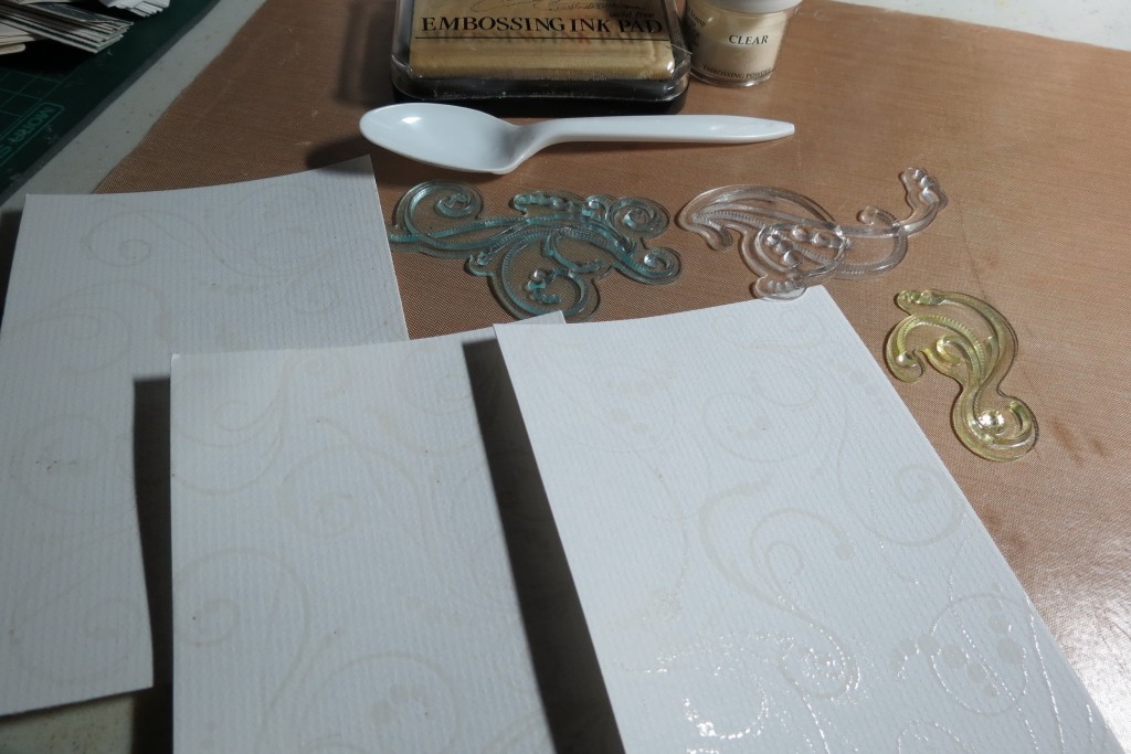 MM Embossing Powder to heat set stamped images