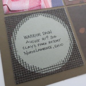 Mosaic Moments Circle Tiles and Tab set 3x3 die with mesh embellishment