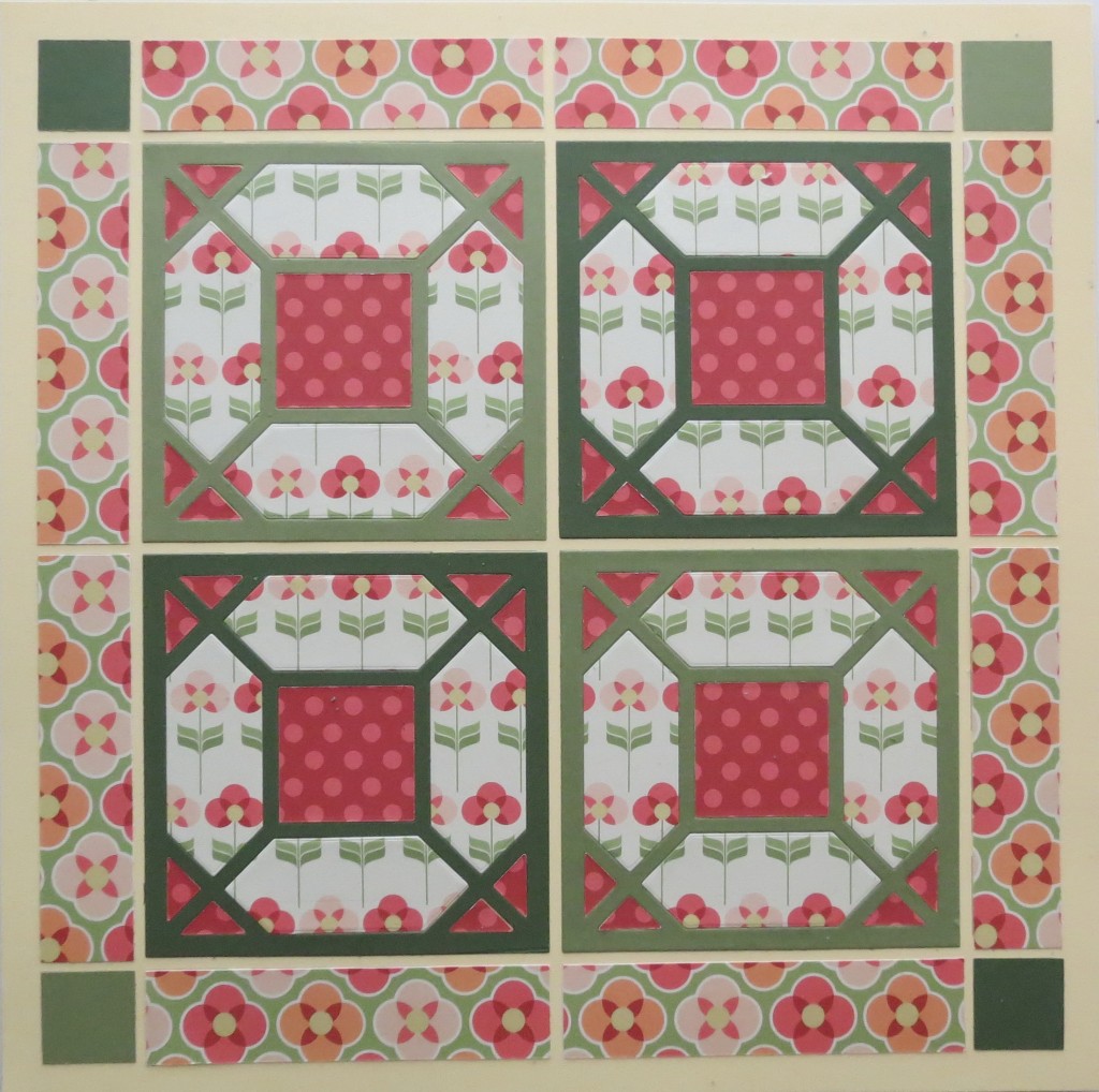 Mosaic Moments Pattern #102 Quilt Block with Crossroads Frame Die