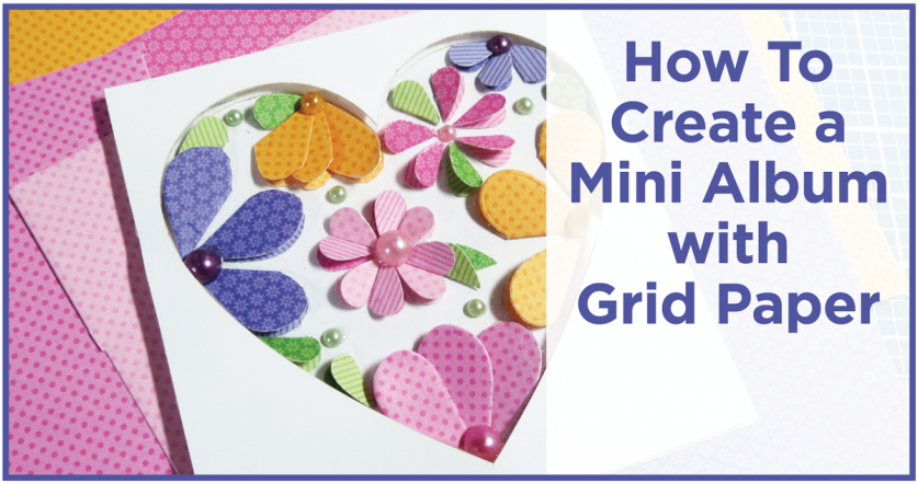 how to create a mini album with grid paper create grid paper
