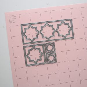 Mosaic Moments Refresher Course Pattern #214 Pink Grid Paper and Casablanca Die Set