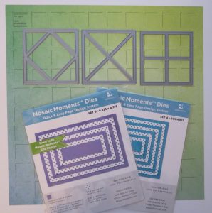 Mosaic Moments New Die Trio - Supplies - layering dies - Die Sets A & B Ombre Grid Papers