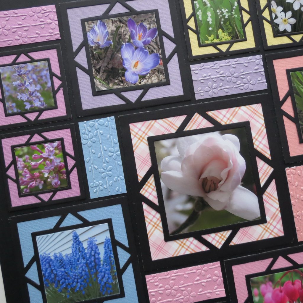 Mosaic Moments Spring Blooms featuring the Square Diamond Frame Die Family