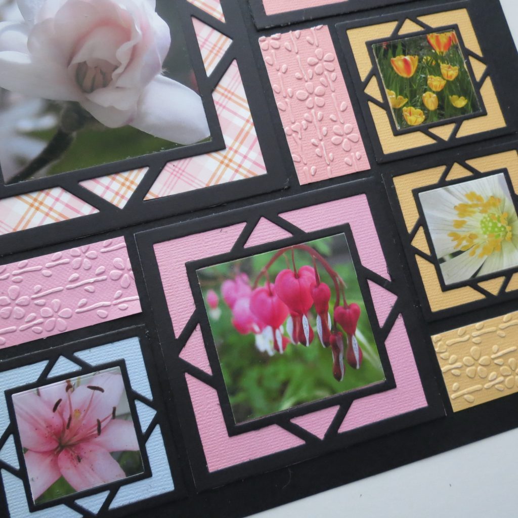 Mosaic Moments Spring Blooms featuring the Square Diamond Frame Die Family