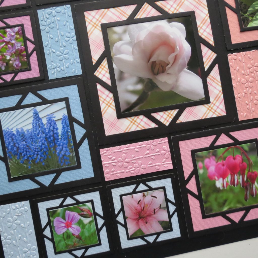 Mosaic Moments Spring Blooms featuring the Square Diamond Frame Die Family