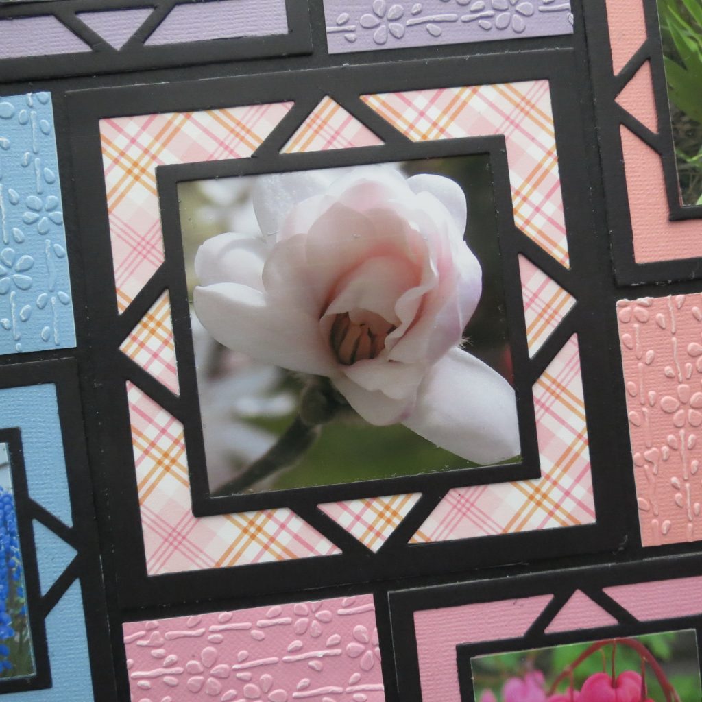 Mosaic Moments Spring Blooms featuring the Square Diamond Frame Die Family
