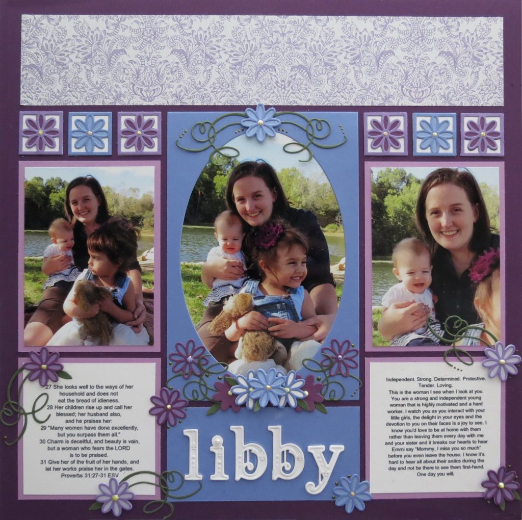 4×6 Mini Scrapbook Album ideas - Mosaic Moments Page Layout System