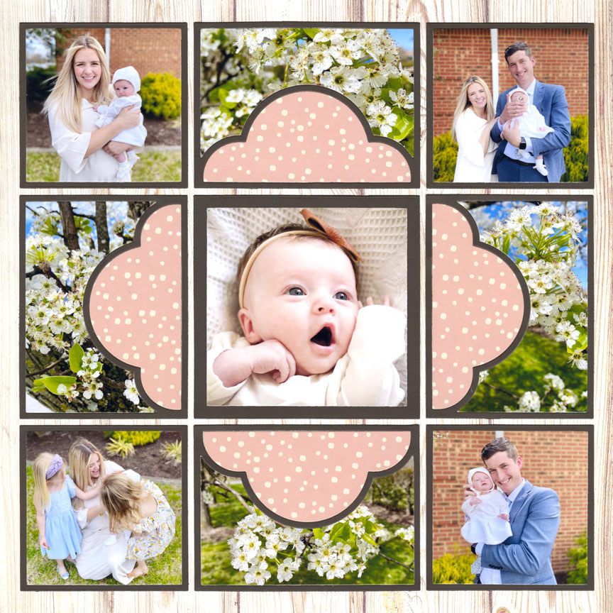 10 Baby Scrapbook Page Ideas with Mosaic Moments - Mosaic Moments Page  Layout System