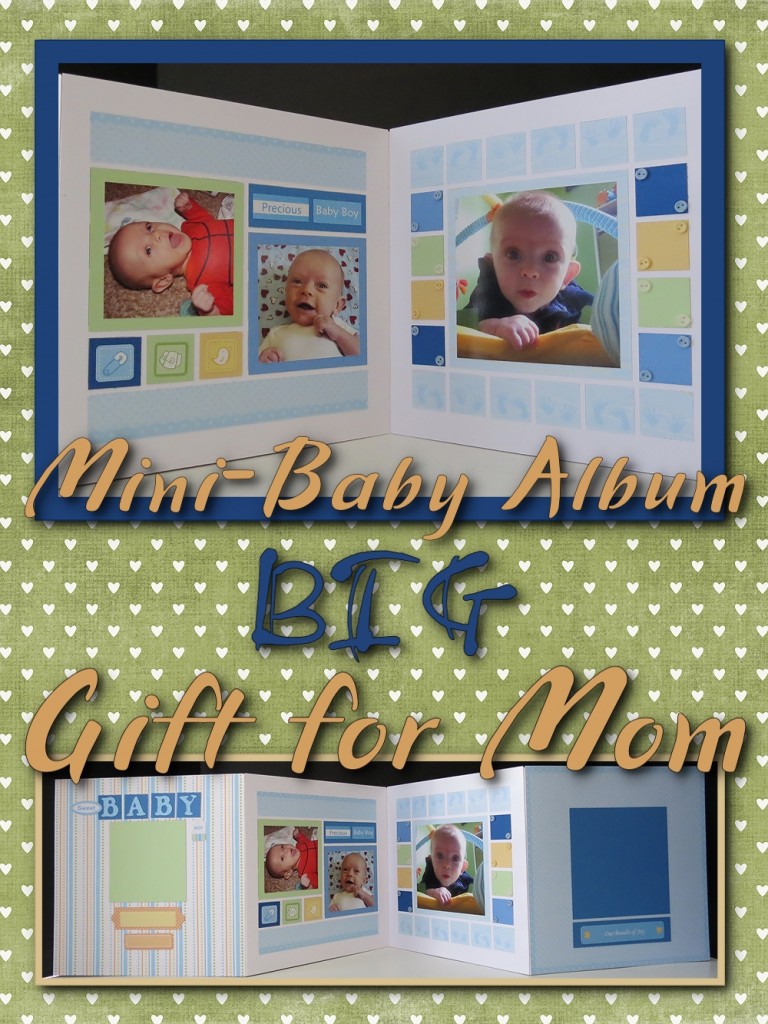 Mini Baby AlbumBig Gift for Mom Mosaic Moments Page Layout System