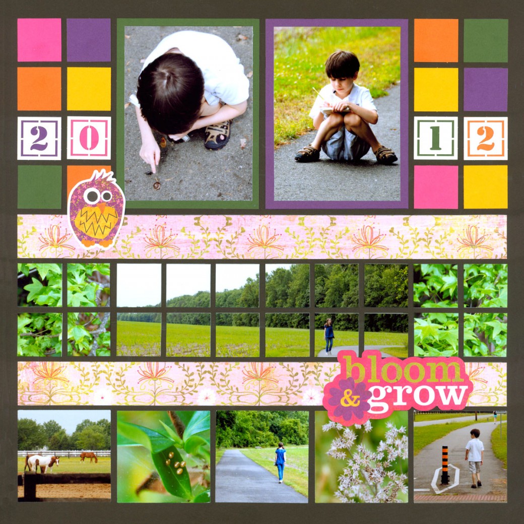 Outdoor Scrapbook Page Nature Walk