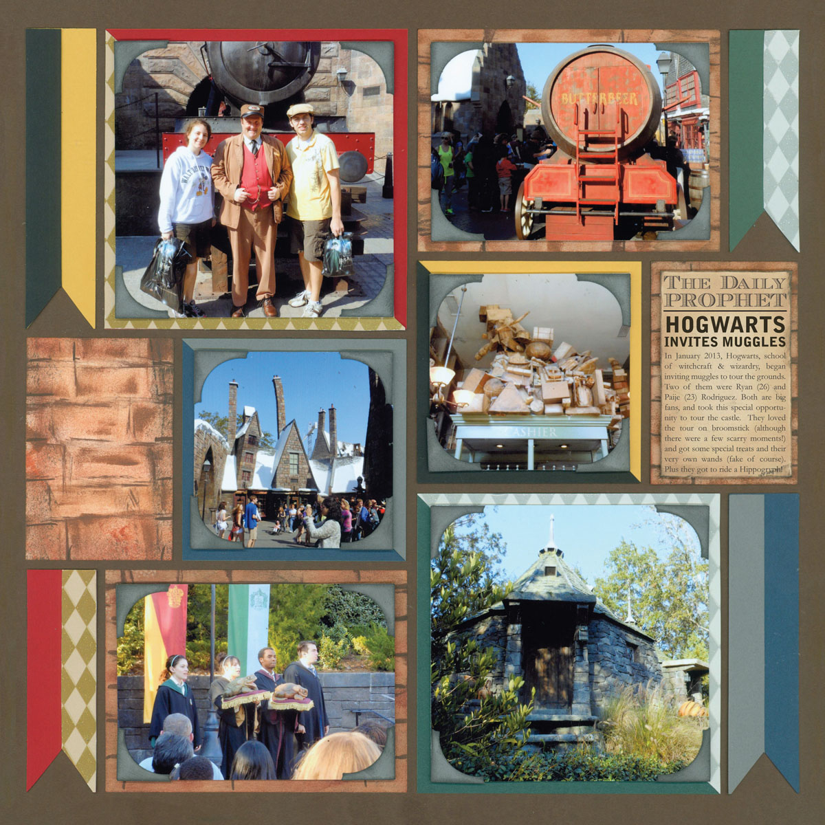 Harry Potter Scrapbook Layout: Create a Magical Collage - Mosaic