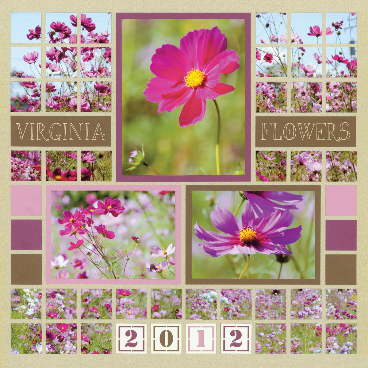 Floral Scrapbook Pages