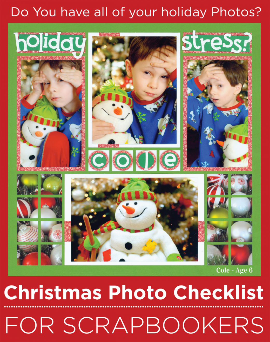 Christmas Photo Checklist For Scrapbookers