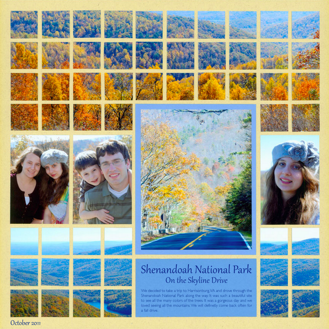 Fall Scrapbooking - landscapes