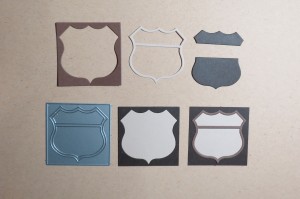 MM Highway Signs Die Set components 