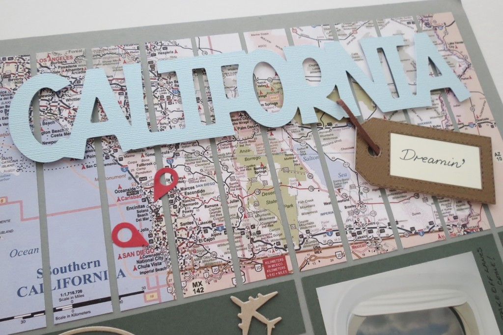 MM Top half strip pattern lends to the use of a map of your journey