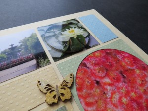 MM Circle Tiles as a frame on top of the photo