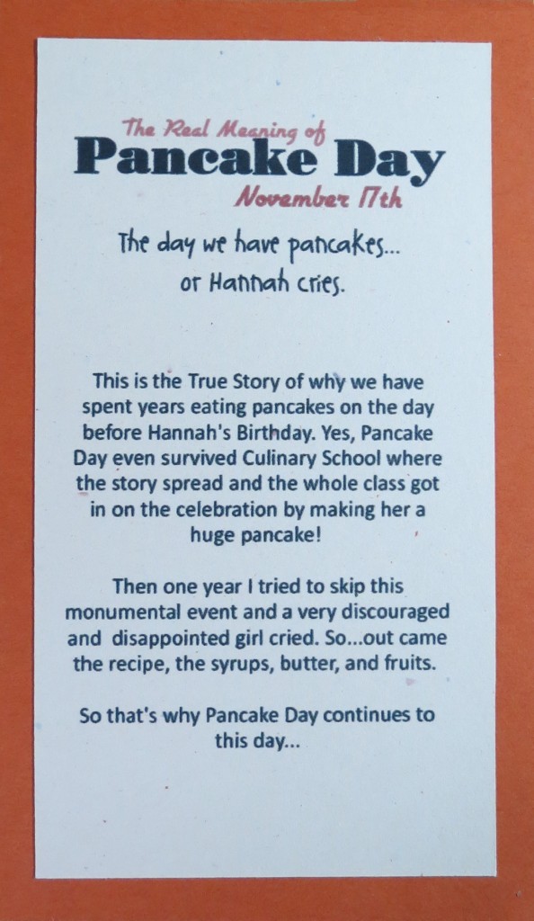 MM TYS Pancake Day our family Tradition 