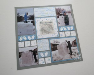 MM Scrapping Winter Pattern #125 featuring Mittens Border Die 
